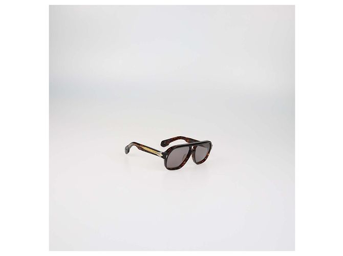 Autre Marque Jacques Marie Mage Brown Tortoise 07/100 Wildhorse Sunglasses Marrone - vista 2