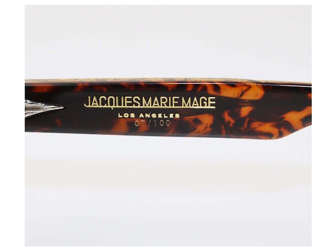 Autre Marque Jacques Marie Mage Brown Tortoise 07/100 Wildhorse Sunglasses Marrone - vista 5
