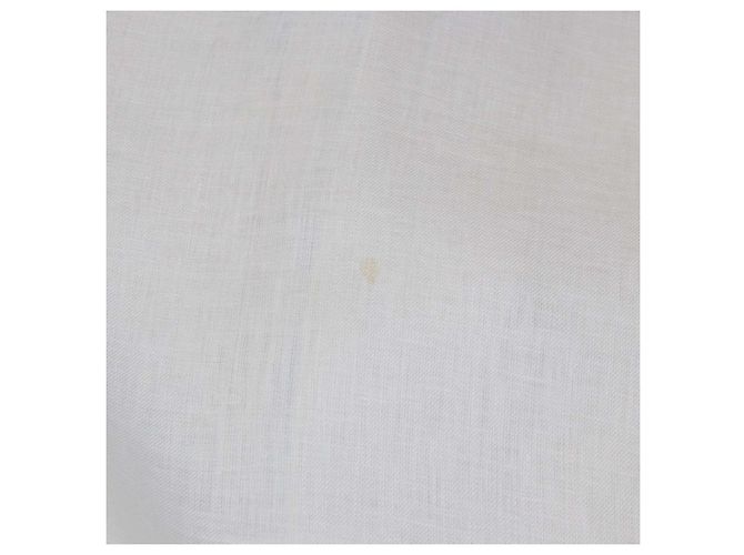 Ensemble Chemise de Pyjama Pian et Pantalon Britton Loro Piana Clear Oyster Linen Écru - vue 5