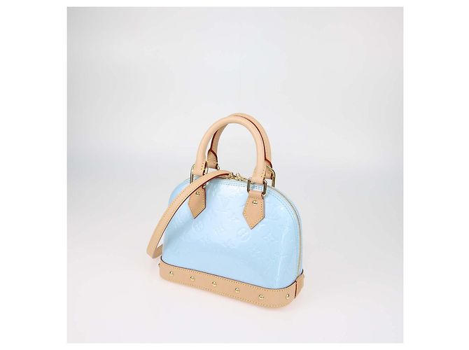 Bolsa Louis Vuitton Sky Monogram Vernis Alma BB Azul - vista 2