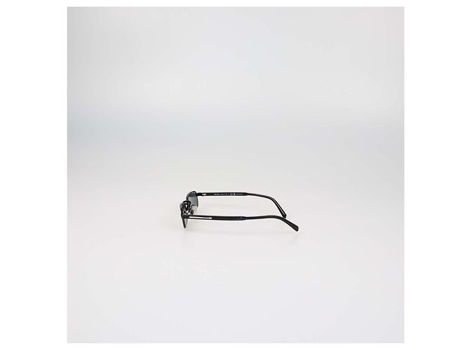 Prada Black Polarisierte Rechteckige Sonnenbrille Schwarz - Ansicht 4