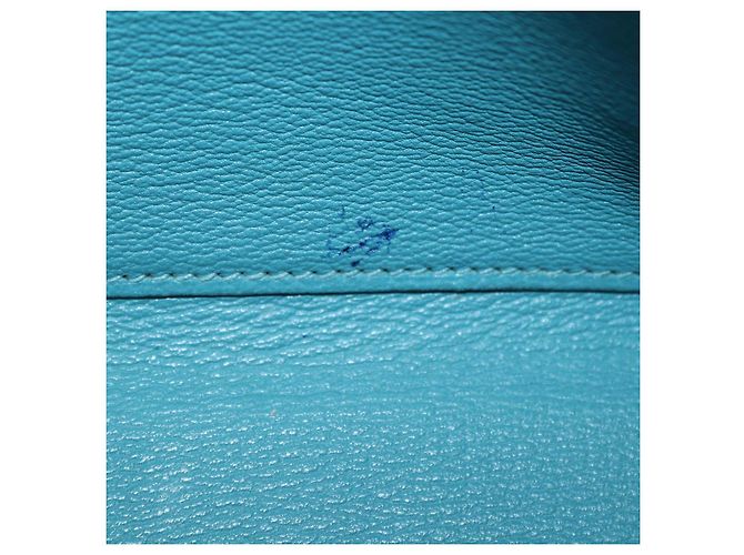 Hermès Borsa Kelly 32 Hermes Blue Saint-Cyr in Alligator Mississippi con Hardware Oro Blu chiaro - vista 6
