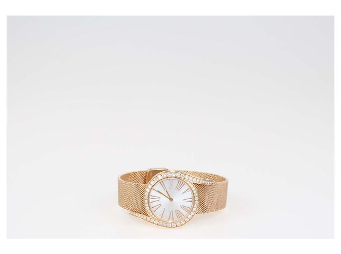 Montre Piaget Limelight 32mm en or rose 18K, cadran argent et diamants - vue 3