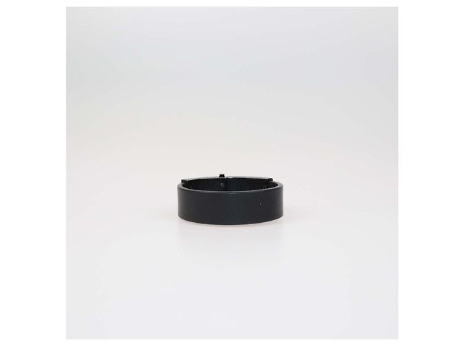 Valentino Rockstud Armband aus schwarzem Leder mit Verschluss - Ansicht 3