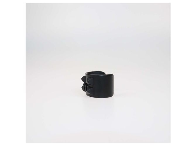 Hermès Hermes Matte Black Aluminium Collier de Chien Sunset Armreif Schwarz - Ansicht 2