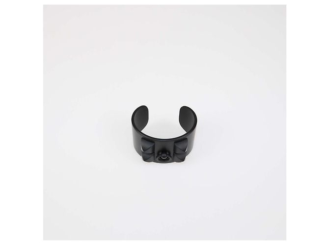 Hermès Hermes Matte Black Aluminium Collier de Chien Sunset Armreif Schwarz - Ansicht 4