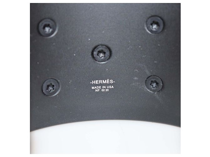 Hermès Hermes Matte Black Aluminium Collier de Chien Sunset Armreif Schwarz - Ansicht 5