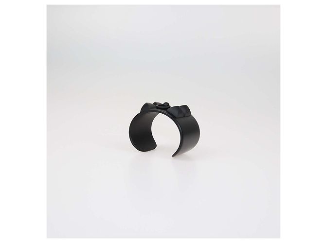 Hermès Hermes Matte Black Aluminium Collier de Chien Sunset Armreif Schwarz - Ansicht 6