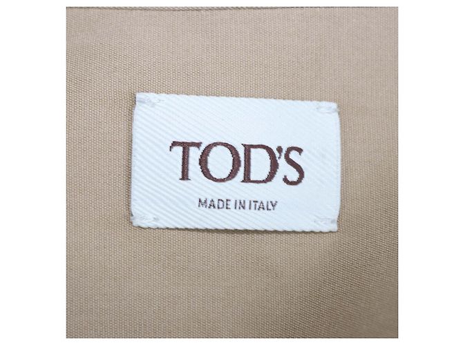 Abito camicia a maniche corte in cotone e seta beige Tod's Marrone - vista 5