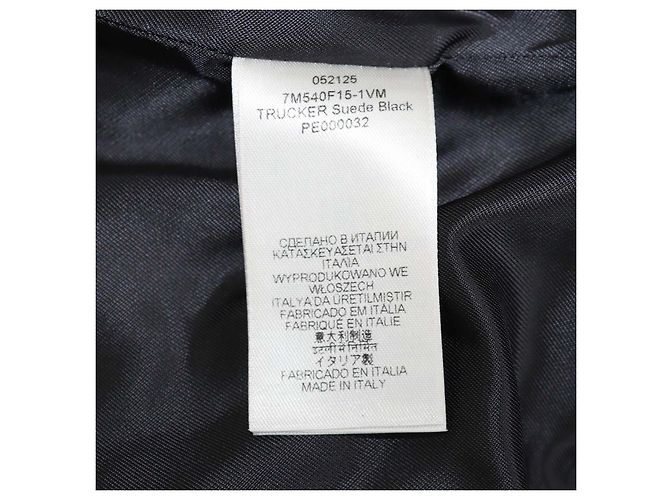7 For All Mankind Trucker Jacke aus schwarzem Wildleder - Ansicht 5
