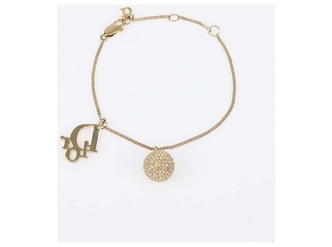 Bracciale Christian Dior La Petite Tribale in tono oro e cristalli D'oro - vista 2