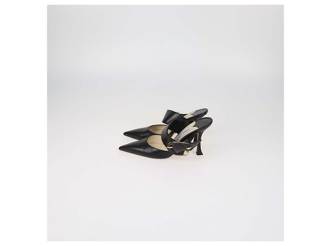 Mules Magie in pelle nera Jimmy Choo Nero - vista 4