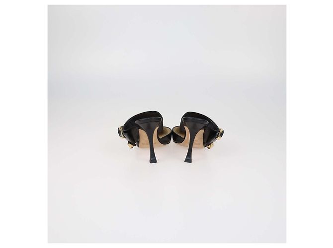 Mules Magie in pelle nera Jimmy Choo Nero - vista 5