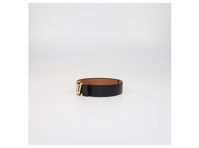 Louis Vuitton Initiales Wendelgürtel aus Leder Schwarz/Braun - Ansicht 2