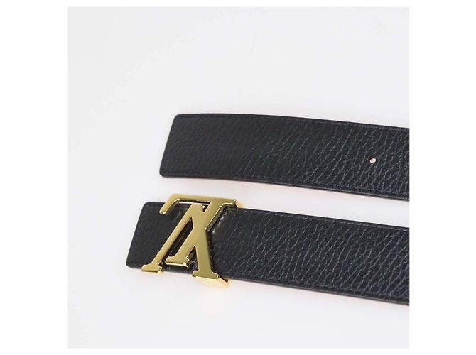 Louis Vuitton Initiales Wendelgürtel aus Leder Schwarz/Braun - Ansicht 5