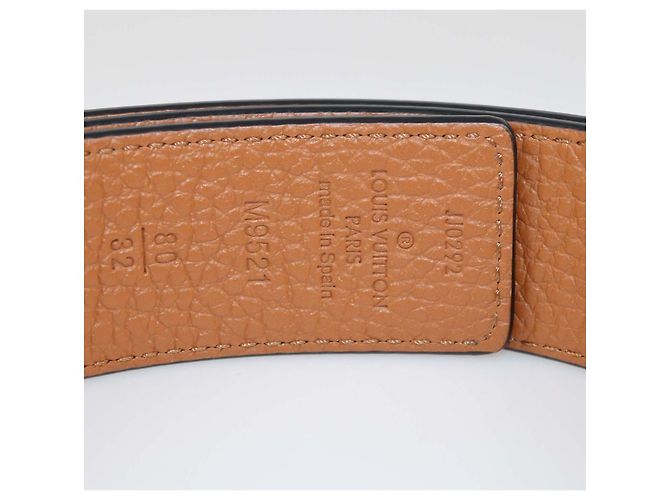 Louis Vuitton Initiales Wendelgürtel aus Leder Schwarz/Braun - Ansicht 7