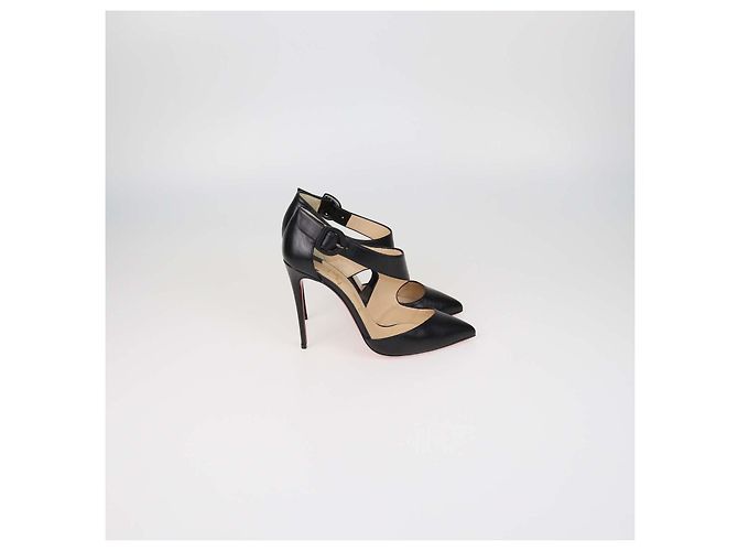 Décolleté Sharpeta in pelle nera Christian Louboutin Nero - vista 3