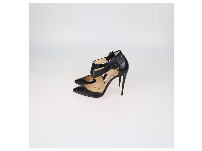Décolleté Sharpeta in pelle nera Christian Louboutin Nero - vista 4