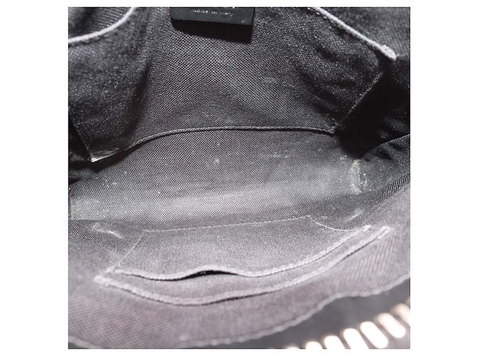 Borsa a tracolla Gucci in tela GG Supreme e pelle nera Nero - vista 5