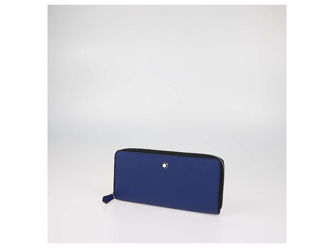 Custodia per telefono Montblanc Sartorial in pelle blu - vista 2