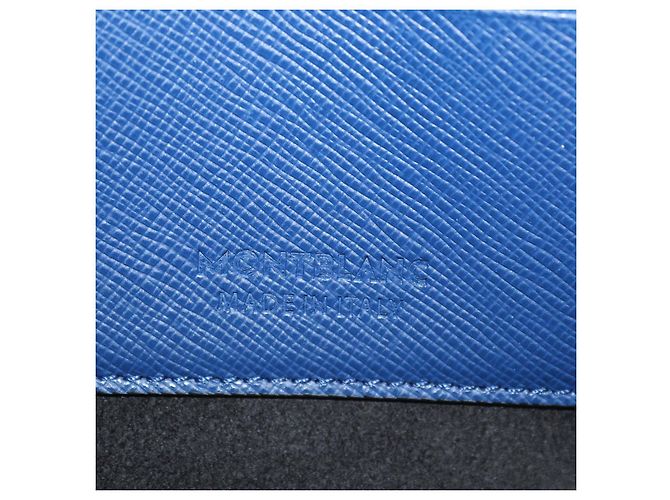 Custodia per telefono Montblanc Sartorial in pelle blu - vista 6