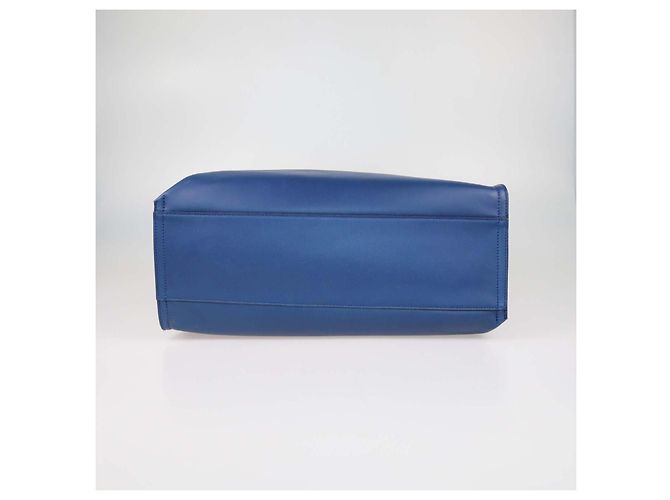 mala Montblanc Blue Leather Soft Selection Meisterstuck Azul - vista 4