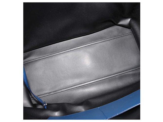 mala Montblanc Blue Leather Soft Selection Meisterstuck Azul - vista 6