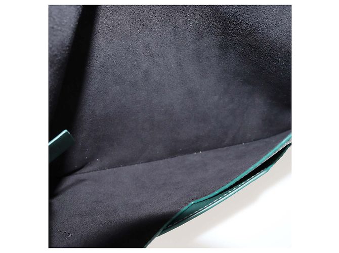 Bolsa de Envelope Sartorial em Couro Texturizado Verde Montblanc - vista 6