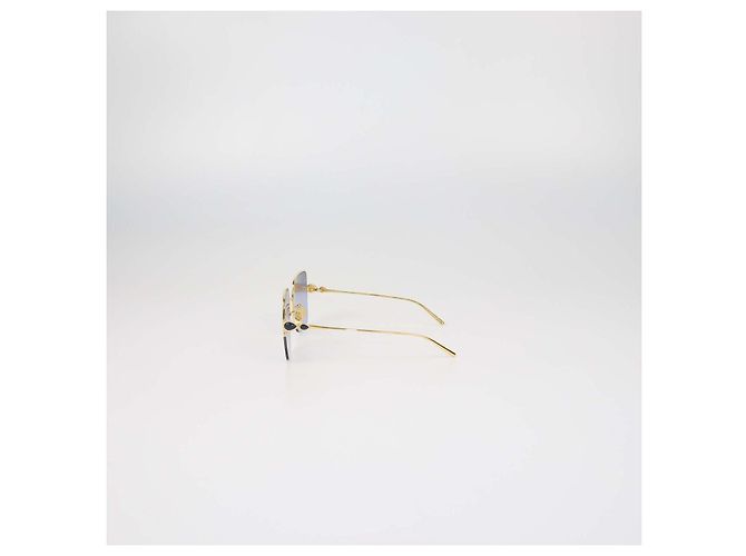 Boucheron Gold.Blue Gradient Serpent Boheme Square Sunglasses Golden - view 4