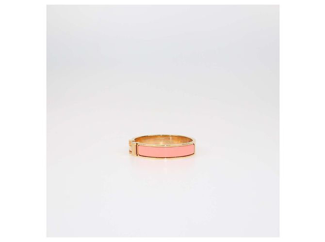 Hermès Hermes Gold, Papeye Enamel Clic H PM Bracelet Pink - Ansicht 2