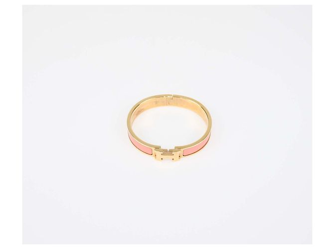 Hermès Hermes Gold, Papeye Enamel Clic H PM Bracelet Pink - Ansicht 4