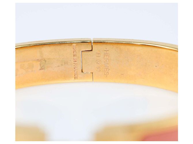 Hermès Hermes Gold, Papeye Enamel Clic H PM Bracelet Pink - Ansicht 5