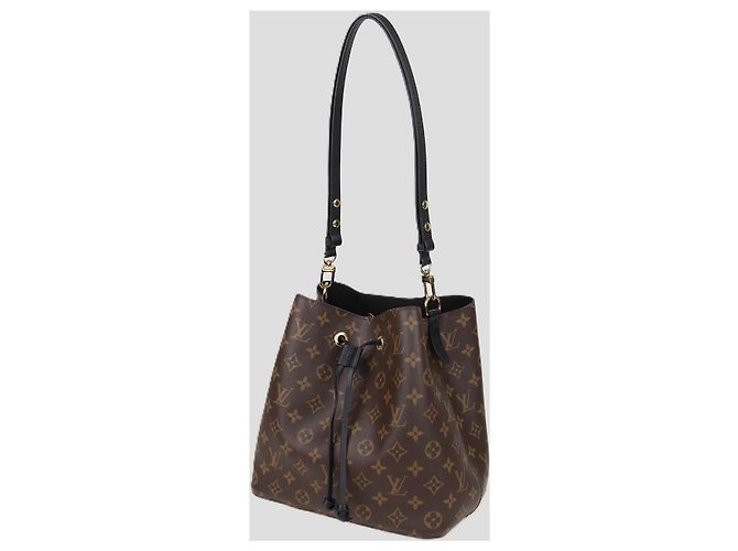 Néonoé Borsa Louis Vuitton NeoNoe MM in canvas Monogram nero Marrone - vista 2