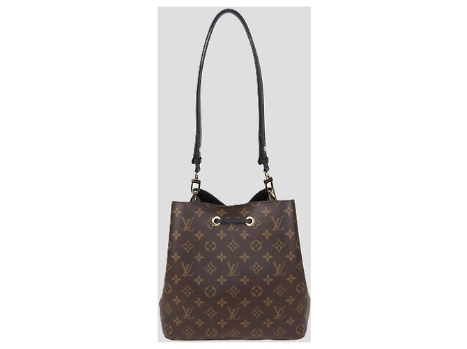 Néonoé Borsa Louis Vuitton NeoNoe MM in canvas Monogram nero Marrone - vista 3