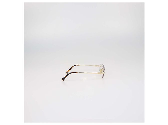 Miu Miu Gold, Blue-ray Transparent Lens randlose Brille - Ansicht 3