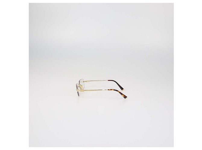 Miu Miu Gold, Blue-ray Transparent Lens randlose Brille - Ansicht 4