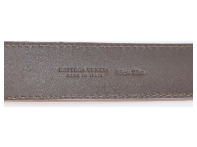 Bottega Veneta Gürtel aus Intrecciato-Leder in Hellbraun Beige - Ansicht 5