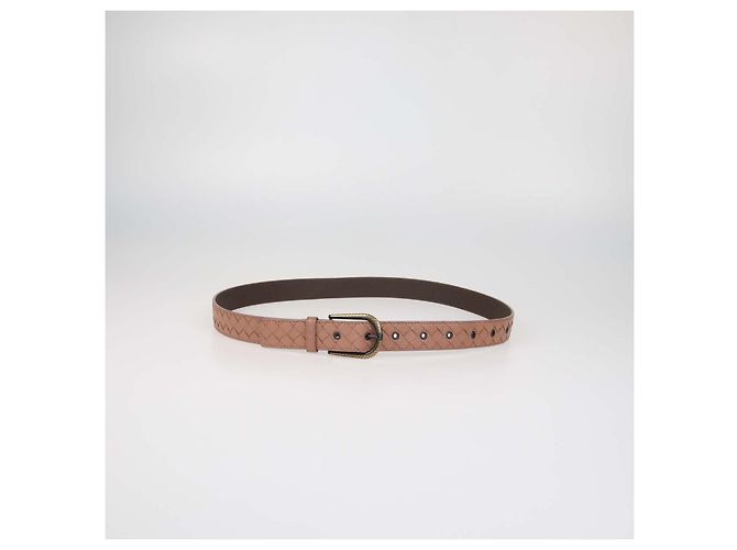 Bottega Veneta Gürtel aus Intrecciato-Leder in Hellbraun Beige - Ansicht 6