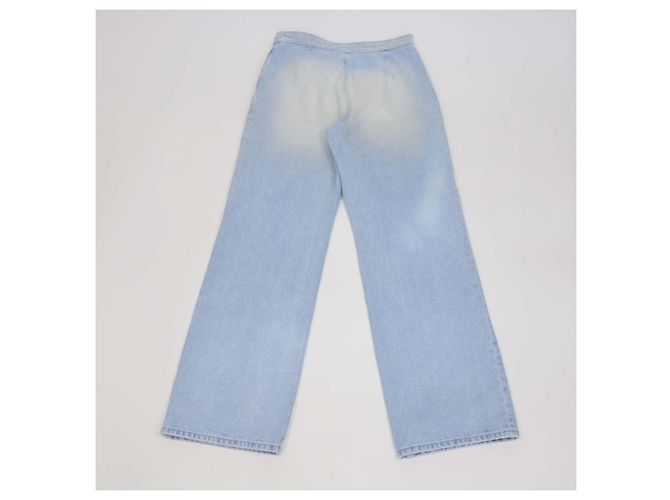 Pantalones Chanel Coco Beach Sailor de denim lavado azul claro, pierna recta - vista 2