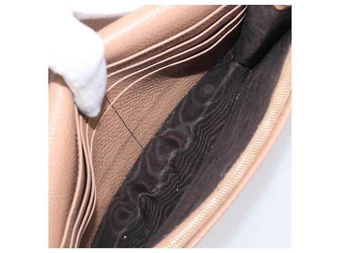 Gucci Soho Wallet on Chain Leather Bege - vista 5