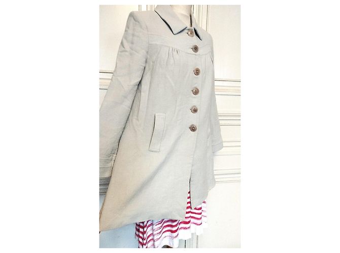 Ba&sh Preppy Baby Doll Mantel Greige Beige - Ansicht 14