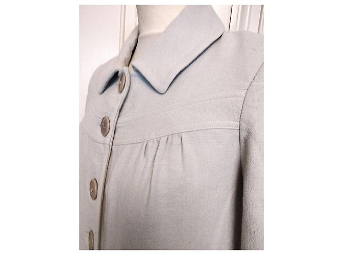 Ba&sh Preppy Baby Doll Mantel Greige Beige - Ansicht 15