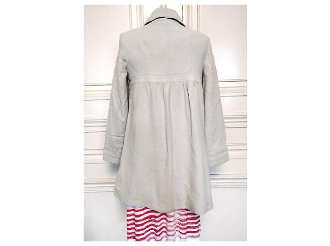 Ba&sh Preppy Baby Doll Mantel Greige Beige - Ansicht 16
