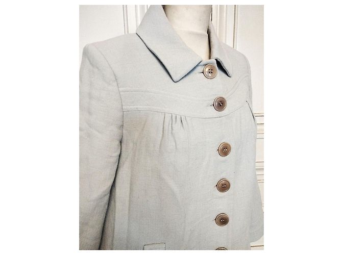 Ba&sh Preppy Baby Doll Mantel Greige Beige - Ansicht 3