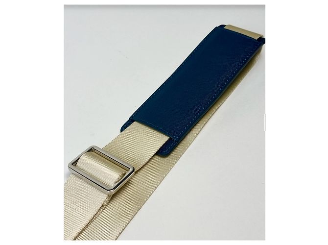 Mala de viagem Patek Philippe com patches de bandeiras internacionais Bege Azul escuro - vista 7