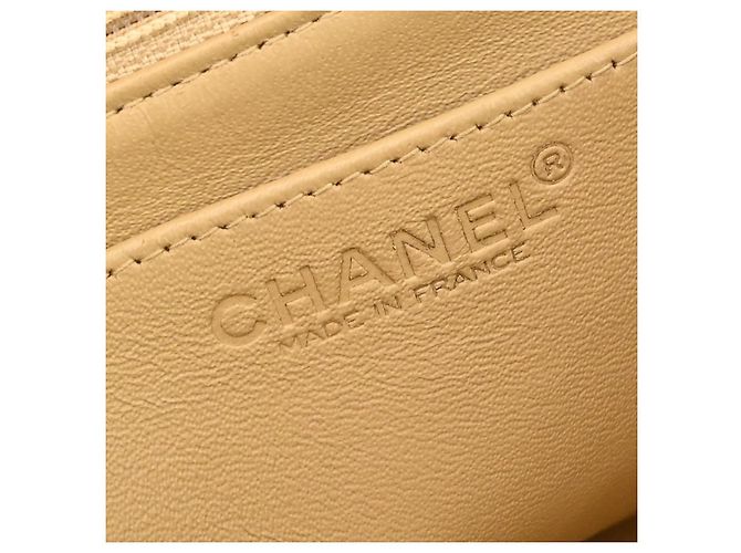 Chanel Chocolate Bar Mademoiselle Top Handle Quilted Denim Small Blu - vista 4