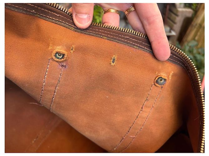Louis Vuitton Borsa da viaggio Keepall 50 vintage in toile Monogram — Anni '70 Marrone Gold hardware - vista 18