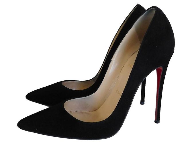 So Kate Christian Louboutin Décolleté Louboutin in camoscio nero - vista 2
