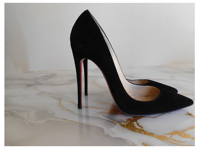 So Kate Christian Louboutin Décolleté Louboutin in camoscio nero - vista 5