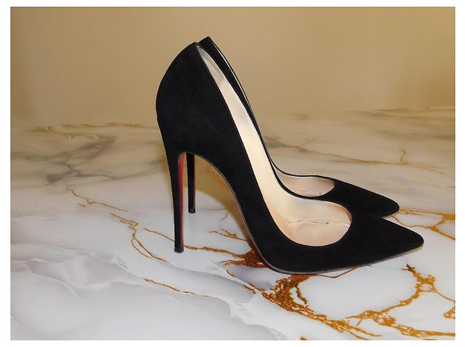 So Kate Christian Louboutin Décolleté Louboutin in camoscio nero - vista 6
